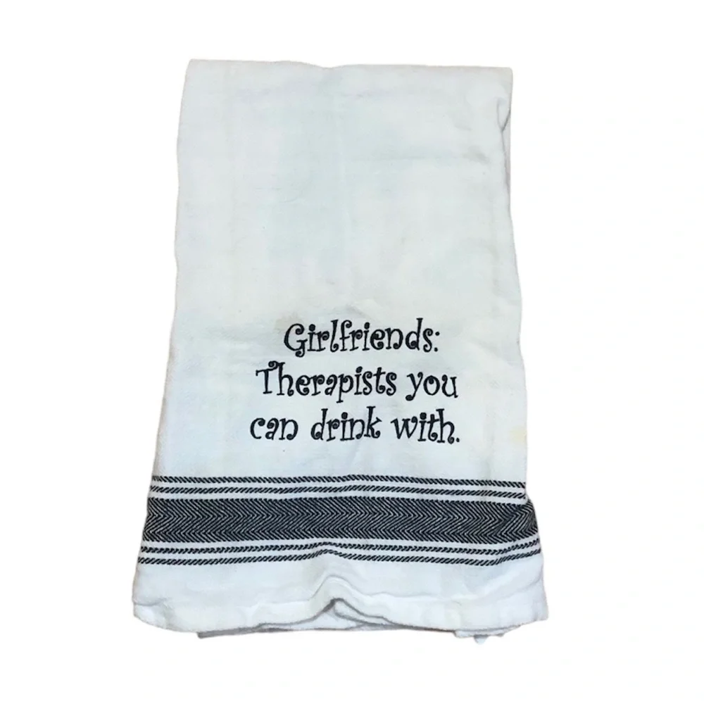 Tea towel, Girlfriends: Therapists you can drink with - Picture 4 of 4
